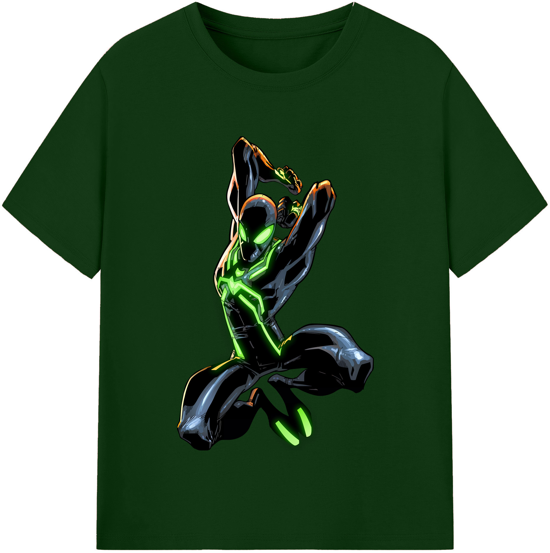 （画像用） Spider Man スパイダーマン 綿100％半袖Tシャツ（フロントプリント）
